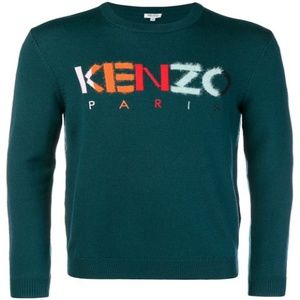 KENZO LOGO EMBROIDERED SWEATER